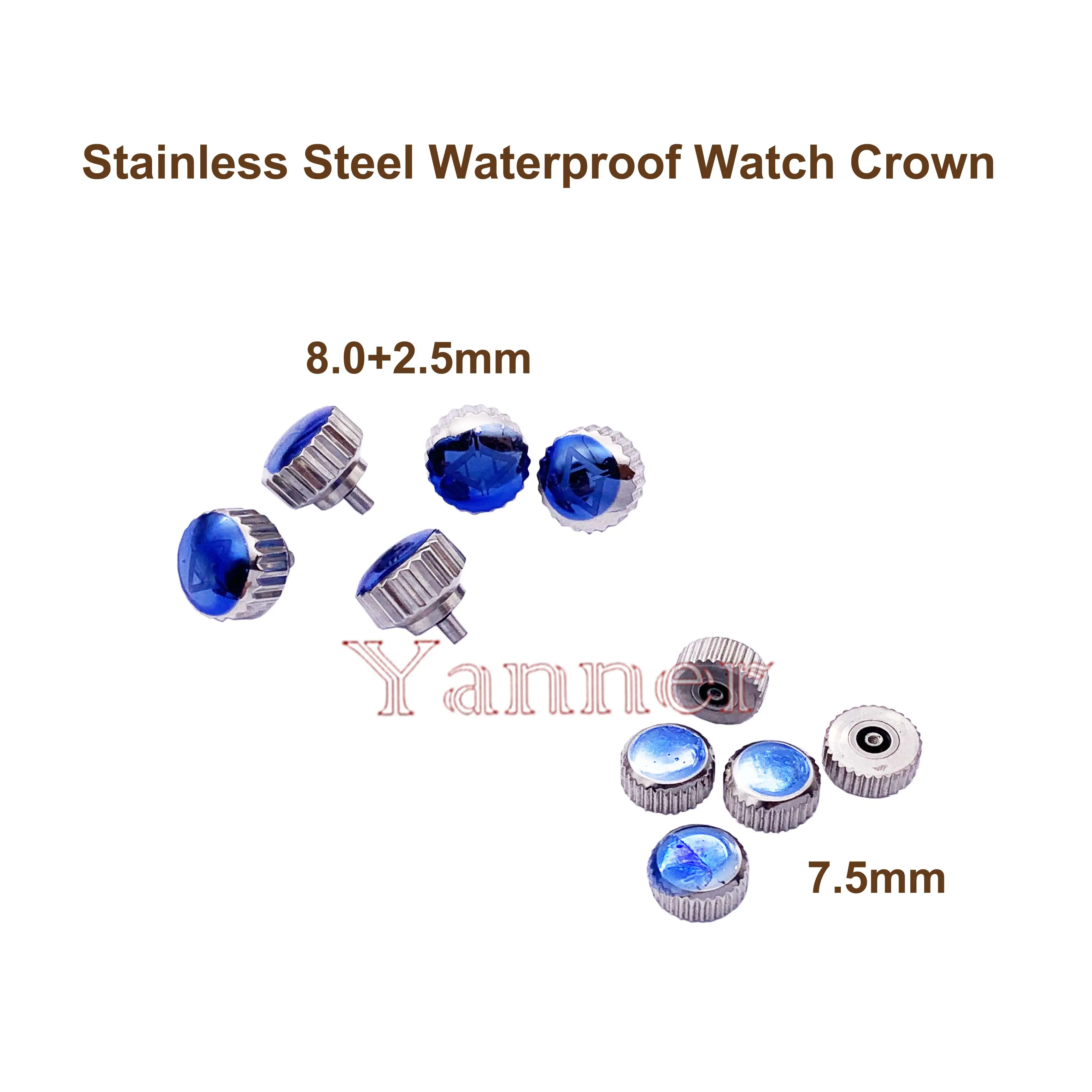 Stainless Steel Waterproof Watch Crown with different Shape Pumpkin Crown and Big Sizes