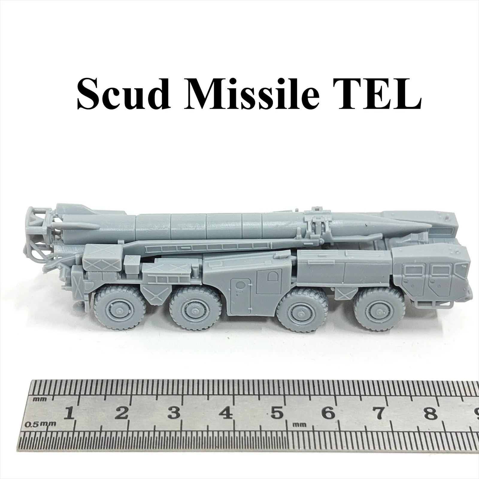 Советская ракетная установка Scud, 3D-печать, масштаб 1/144, мини-модель, из смолы, под покраску