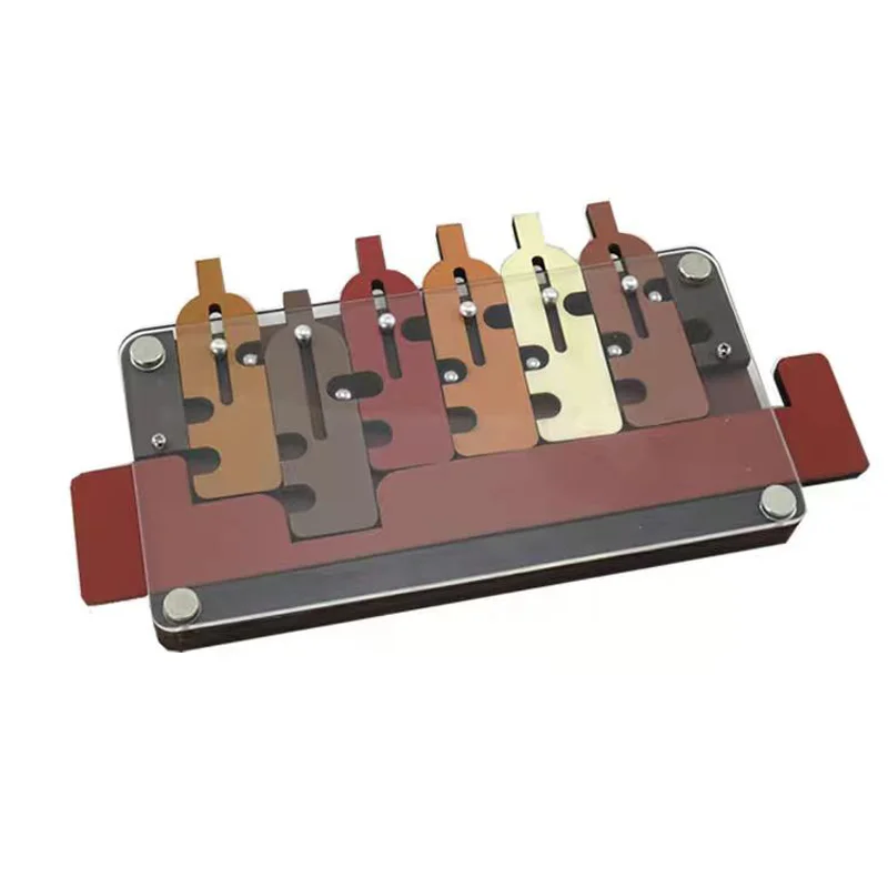 Engraçado bandeja de garçom garrafa constante brinquedo de madeira descompressão quebra-cabeça resolução minotauro labirinto desbloqueio brinquedos do autismo