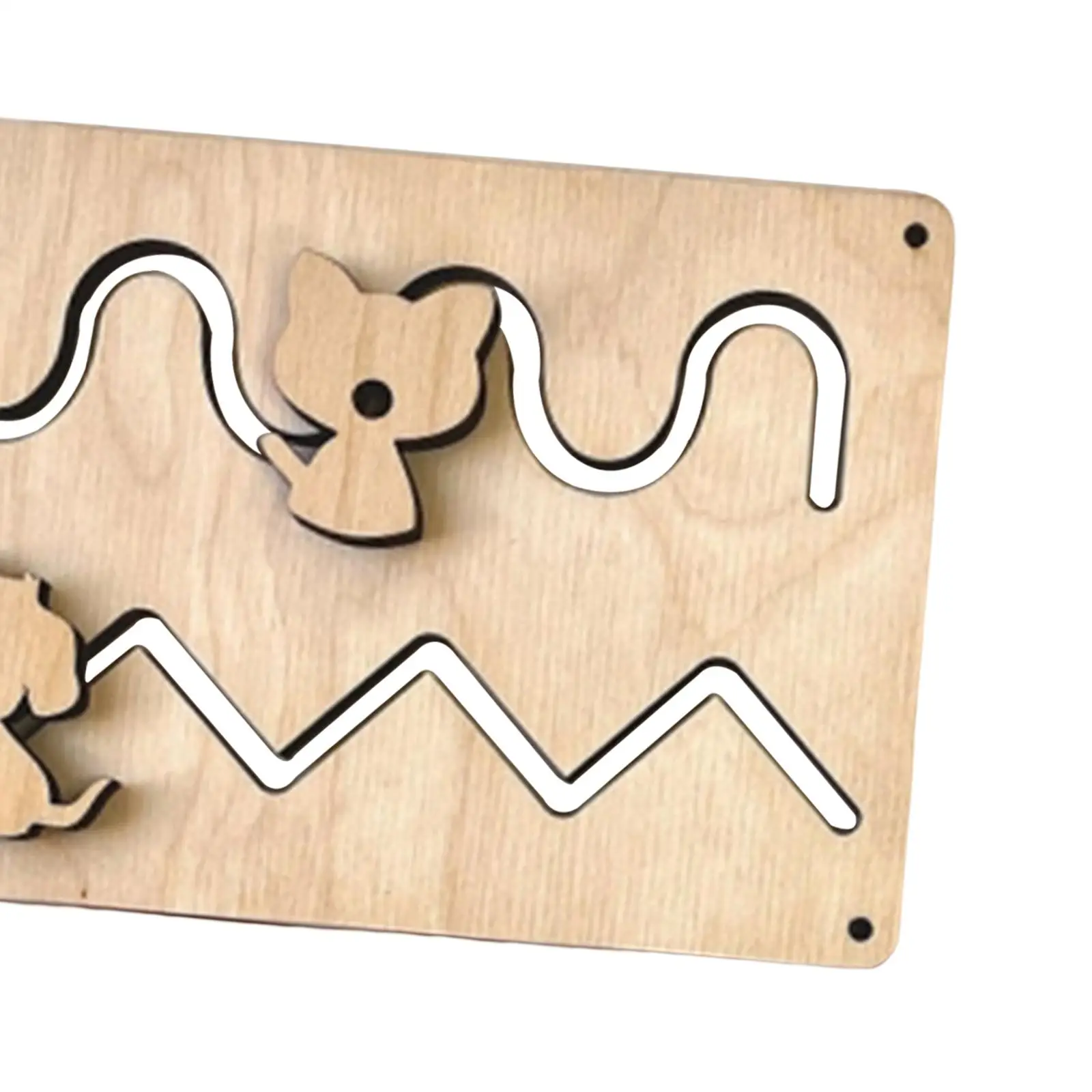 

Wooden Busy Board Parts Montessori Educational Toy for Kids Toddler Early Development Travel Activities