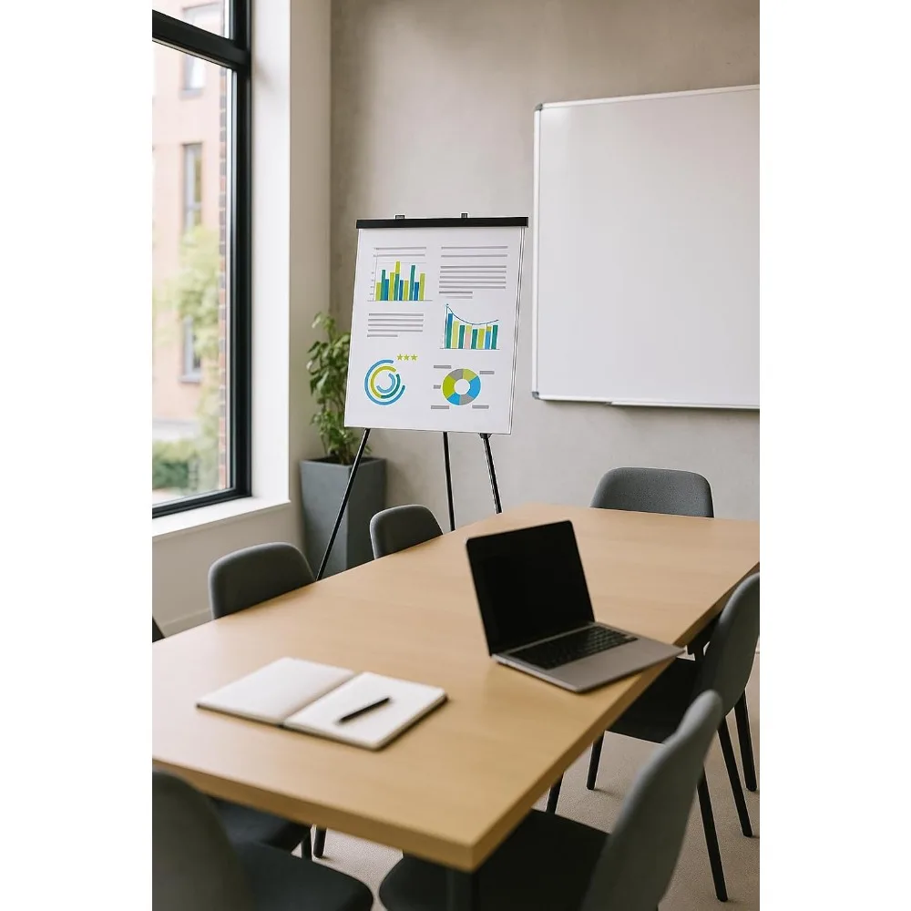 حامل مخطط قابل للطي من الألومنيوم خفيف الوزن مقاس 70 بوصة، حامل عرض محمول لاجتماعات المكاتب والفصول الدراسية #6