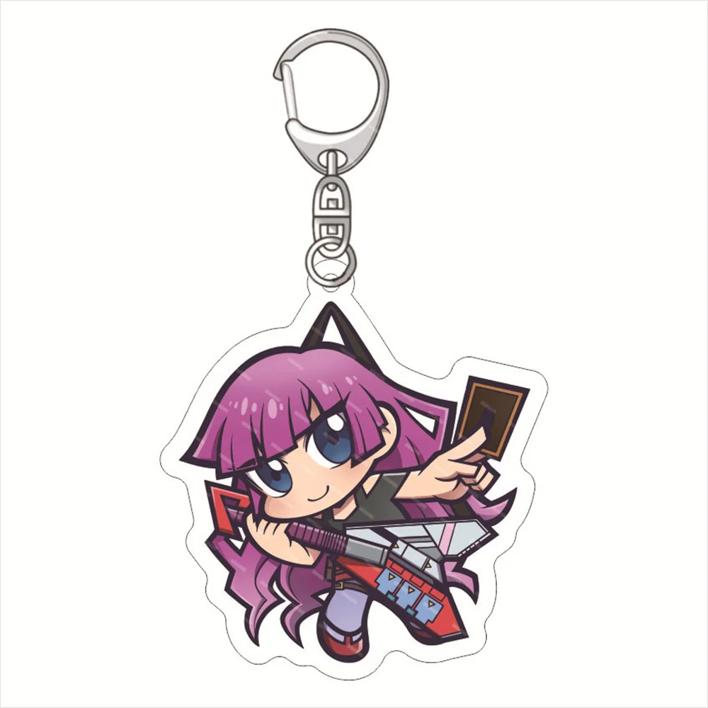 Anime YuGiOh Yu-Gi-Oh! VRAINS Keychain Doll AI Yusaku Fujiki Ryoken Kogami Acrylic Keyring Pendant friend for Toy Gift