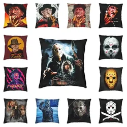 Horror Movie Character Killer Throw Pillow Cover Home Decor 3D Print Halloween Film Cushion Covers For Sofa Bedding Pillowcase