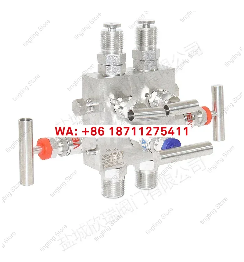 Integrated five-valve group, high temperature and high pressure instrument five-valve group