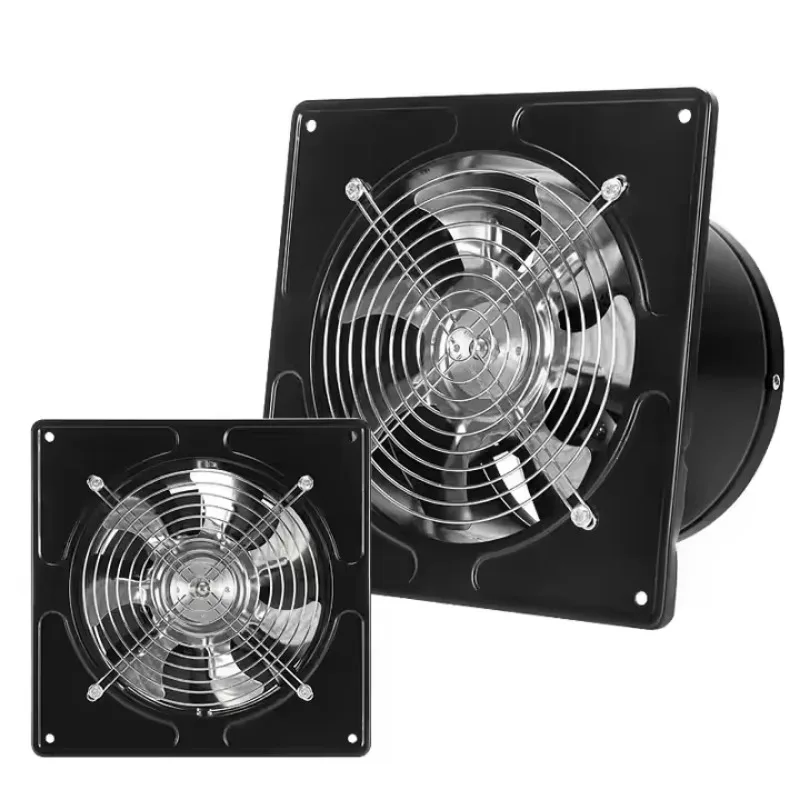 Wall-mounted ventilator China factory Industrial bathroom Silent extraction fan Extraction fan Kitchen metal high-speed fan