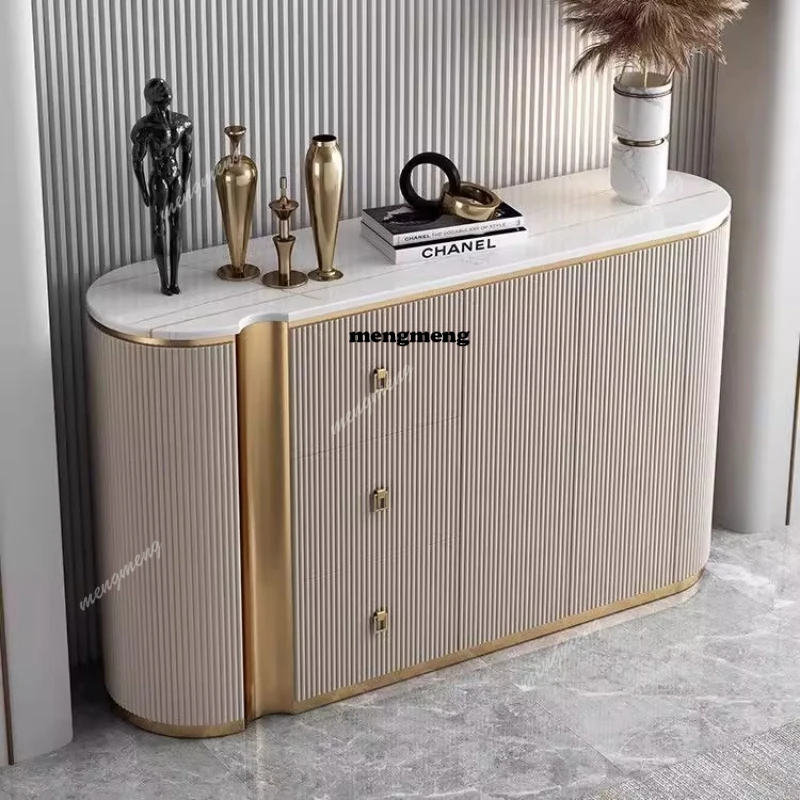 

luxury slab dining minimalist door cabinet decorative locker entrance foyer partition side cabinet Living room furniture Modern