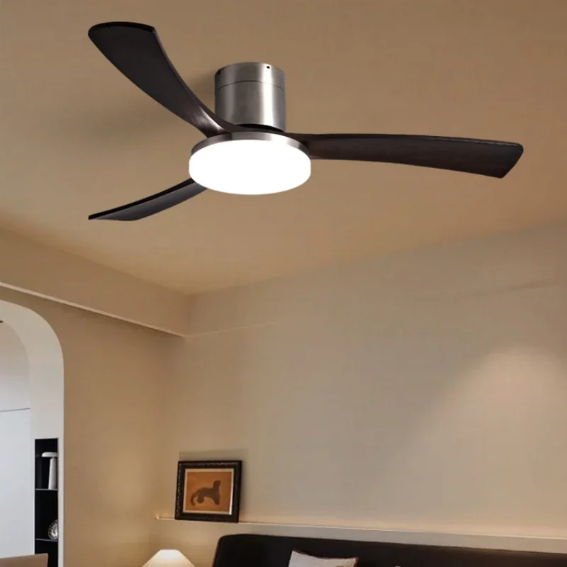 

Vintage Metals ABS 3 Light Dimming Celling Fan LED With Light For Bedroom Living Room Office Indoor Home Decorative Fixture