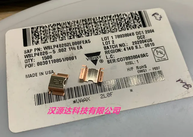 5pcs/lot WSLP40262L000FEA 4026-R002 0.002R 1% 5W chips Electronic new