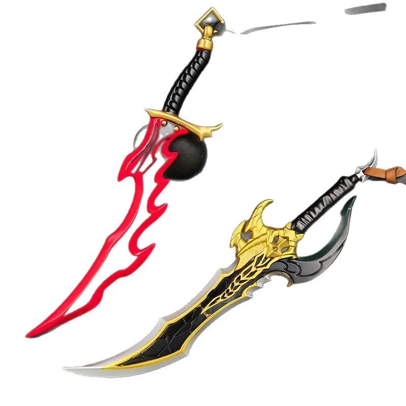 Real Solo Leveling Kanata Zwaard Mizushino Shun Anime Cosplay Accessoires Mes Metalen Mondel Japanse Samurai Sabel Sleutelhanger Gift