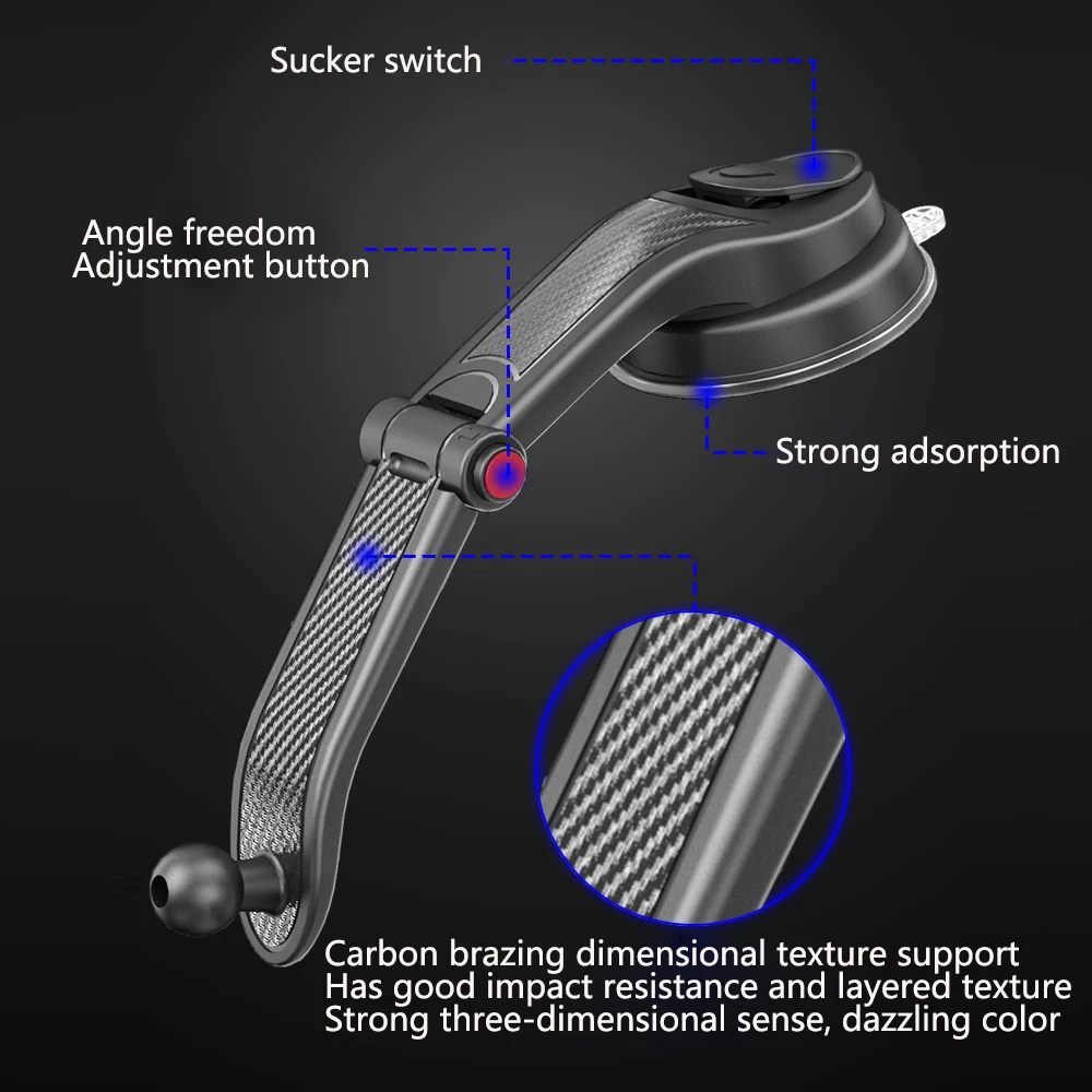 

Universal Sucker Car Phone Holder Windshield Car Dashboard Mobile Cell Support Bracket For iPhone15 14 13 Xiaomi Samsun