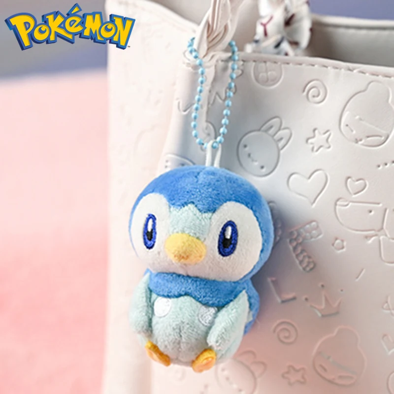 Original Pokemon Gengar Sprigatito Pikachu Plush Toys Keychains Kawaii Rowlet Piplup Jigglypuff Stuffed Peluche Dolls Pendants - view 6