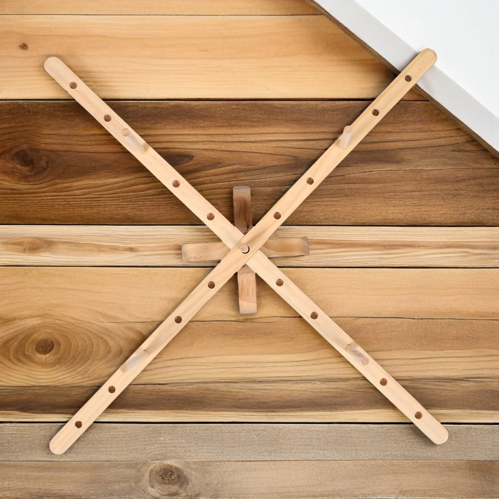 

Wooden Yarn Swift Rotatable Holder Efficient Winding Elegant Design Compact Size Home Crafting Must Have Accessory