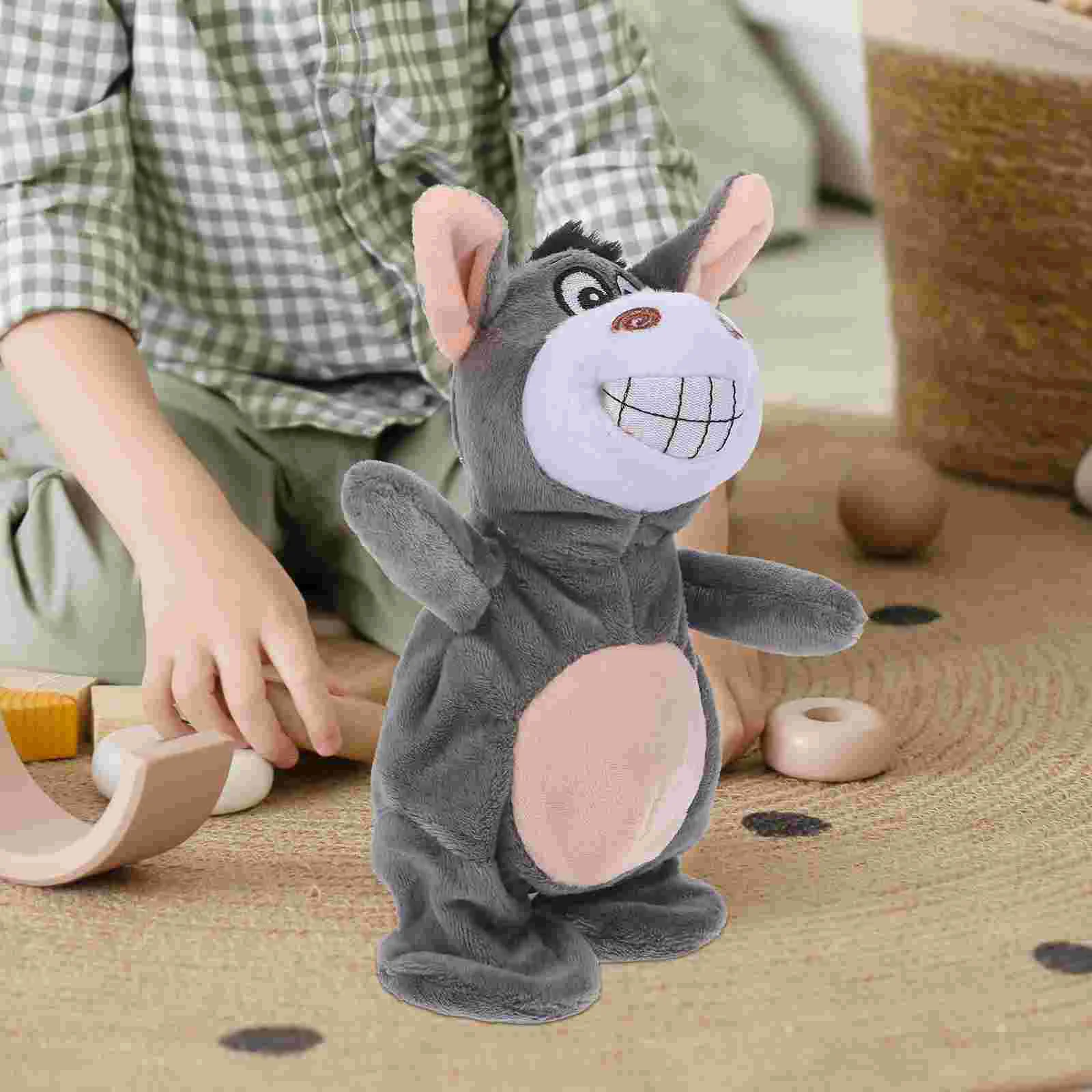 Talking Plush Interactive Toys Speaking Donkey Repeating Animal Stuffed Sloth Electric