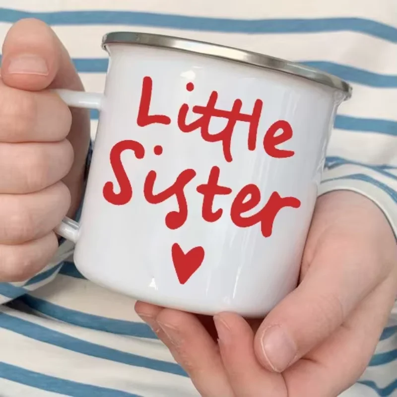 Sister Drink Mug Birthday Gifts for Sisters Sibling Sister Coffee Mugs Big Sister Breakfast Tableware Little Sis Breakfast Cup