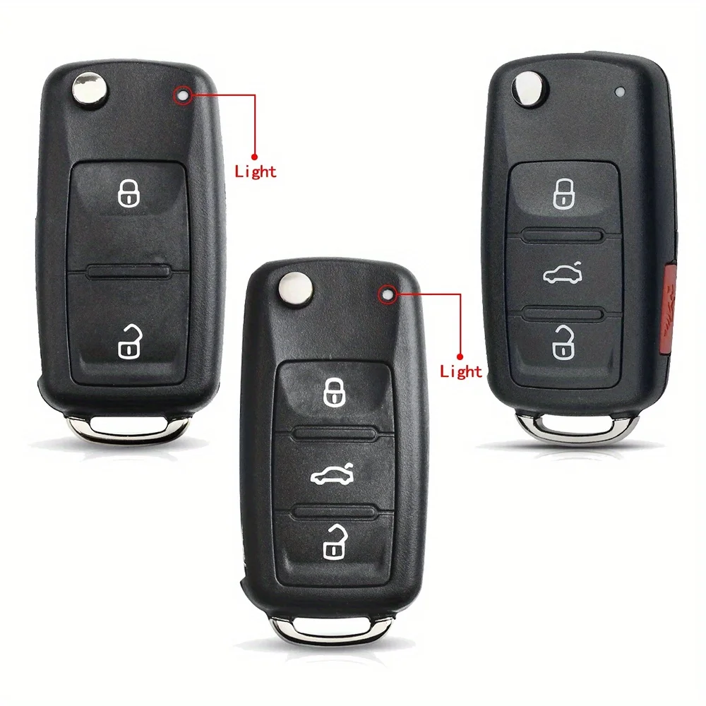 

Корпус выкидного ключа для автомобиля с 2/3/4 кнопками HU66 для Skoda Octavia, VW Golf Mk6, Tiguan, Polo