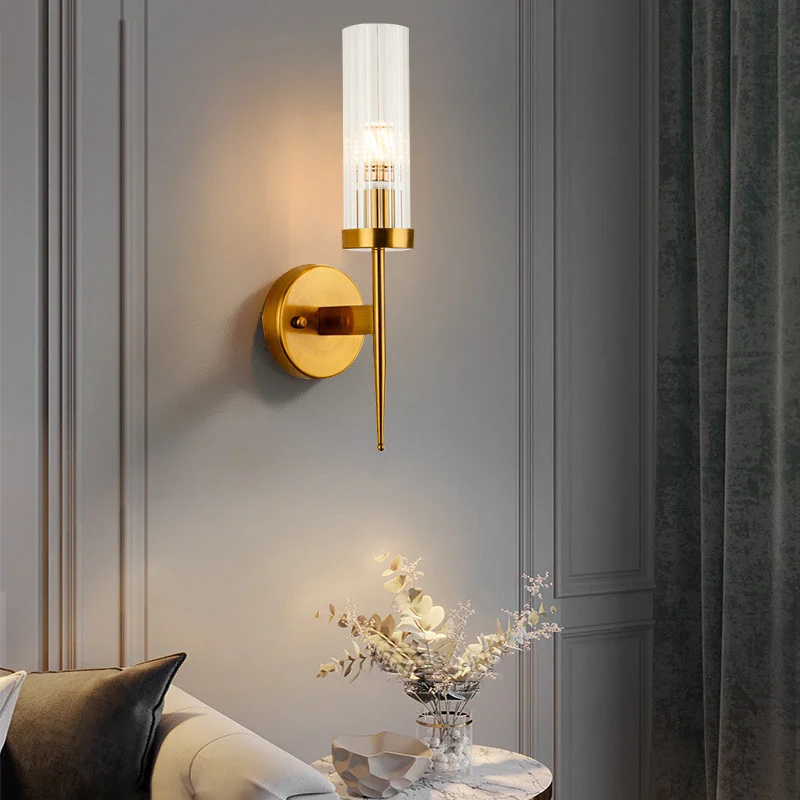 

Golden Modern Wall Lamp Room Decor Led Lamps for Bedroom Living Room Corridor Aisle Hotel Light Luxury Indoor Lighting Fixtures