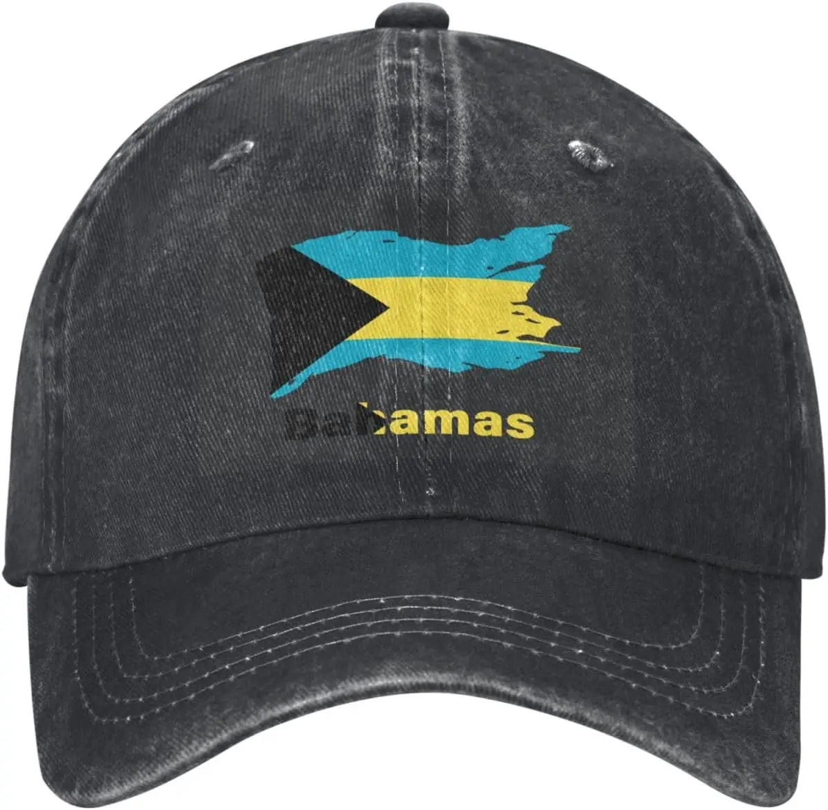 Бейсбольная кепка с флагом Багам, джинсовая шляпа для папы, регулируемая саржевая хлопковая потертая винтажная кепка-дальнобойщик для мужчин и женщин