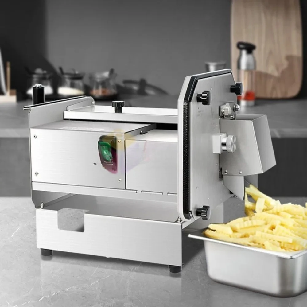 Electric Wolf Tooth Potato Cutting Machine Wave Potato Chips Corrugated Cutter