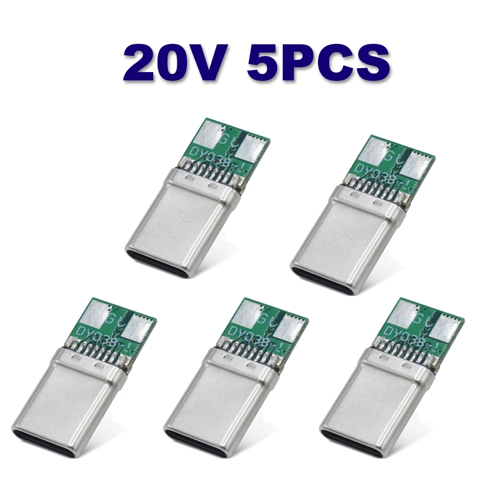 5PCS Type-C USB-C PD 9V/12V/15V/20V Decoy Fast Charge Trigger Poll Detector Charging Module Ultra-Mini Single Function