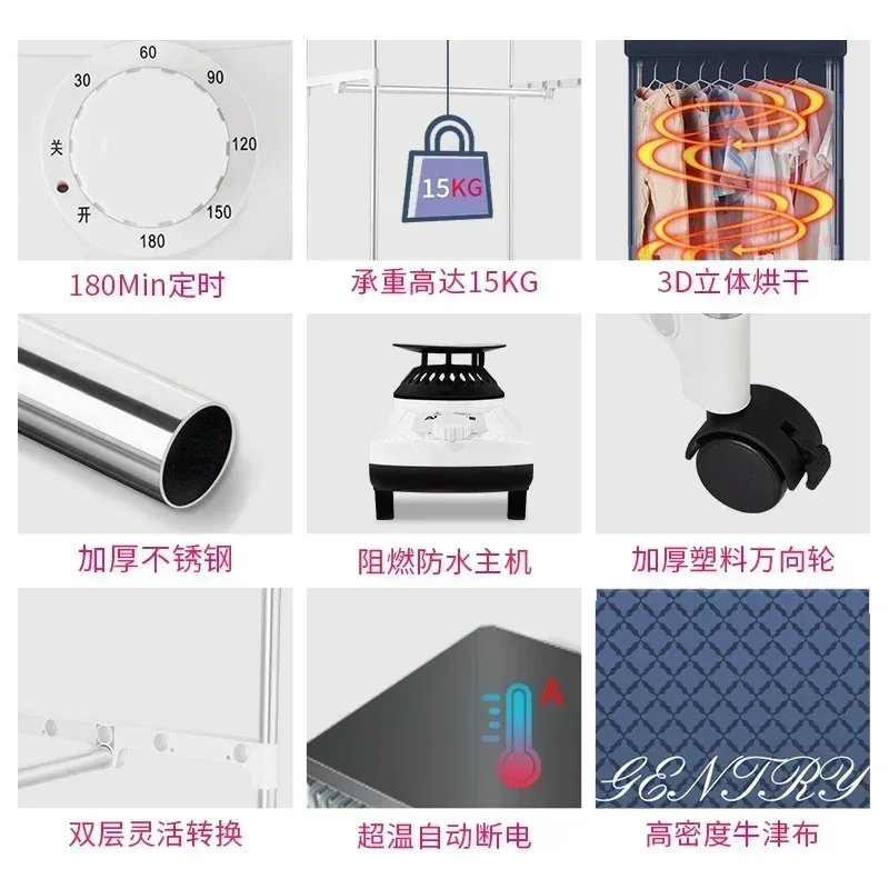 เครื่องอบผ้าในครัวเรือนแบบ All-in-One: การอบแห้งเร็ว, การป้องกันการปิดเครื่อง, การประหยัดพลังงานสําหรับการซักรีดที่ไม่ยุ่งยาก