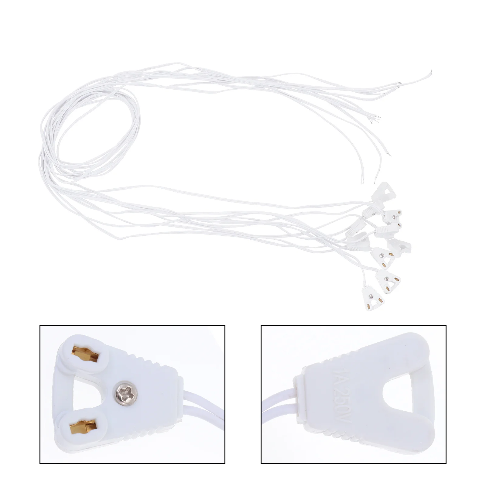 สายเชื่อมต่อหลอดไฟ LED 10 ชิ้น สายไฟ PVC ชุบดีบุกคุณภาพสูง สำหรับหลอดฟลูออเรสเซนต์ กล่องไฟ สายเปลี่ยนหลอดไฟ LED