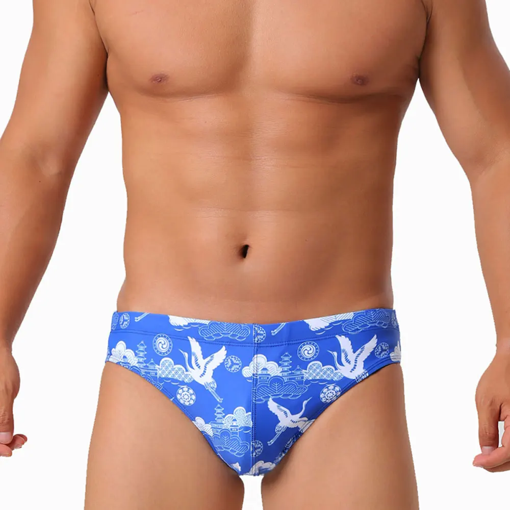 UXH Brand Men's Brand Swim Briefs Low Waist Swimming Short Trunk Sport Beach Pants Swimwear Male Sexy Suit Surfing Sports