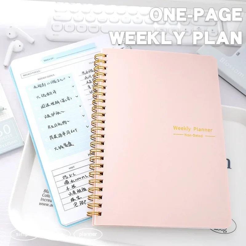 2024 Weekly Planner Agenda Notepad A5 Notebook 52 Weekly Planner Schedule Stationery School Office Supplies Stationery