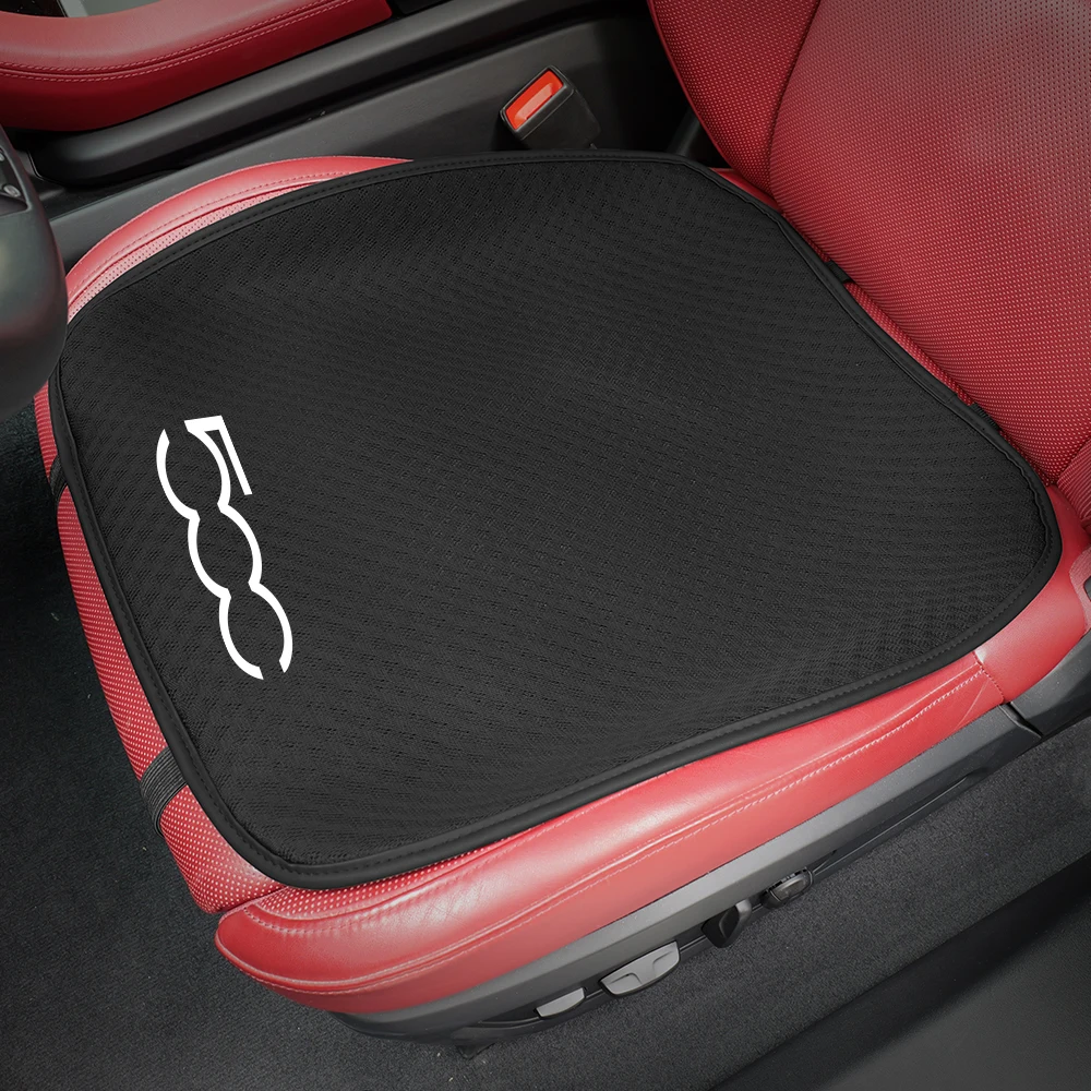 Car Chair Cushion Breathable Ice Silk Pad For Fiat 500 500C 2012 500X 500L Abarth 695 Car Seat Cover Auto Interior Accessories