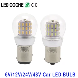S25 P21W LED P21/5W Bulbs 6V 12V 24V 48V Light Navigation BAY15D Lamp Parking Ship Source Pack of 2