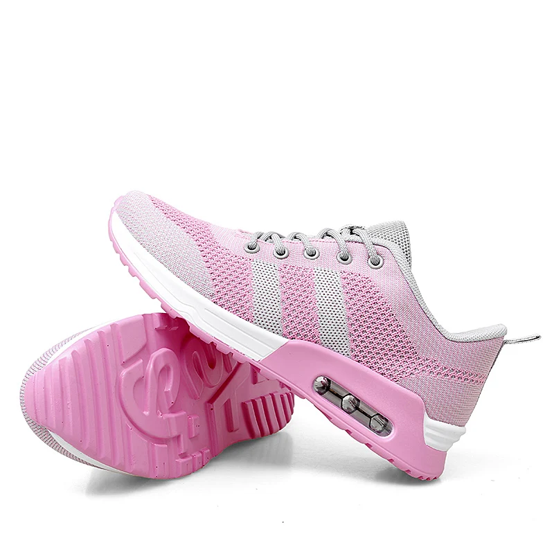 Women's Air Cushion Running Shoes Spring And Summer Low Top Mesh Outdoor Breathable Casual Student Sports Shoes Jogging Shoes