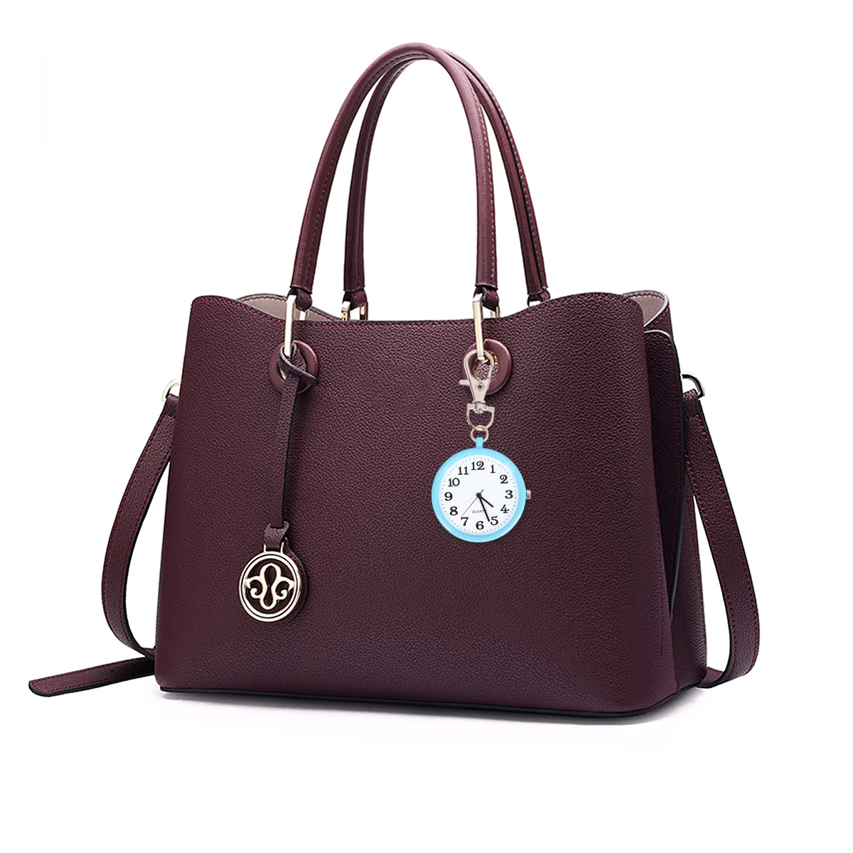 معلقة سلسلة قلادة ساعة قلادة سلسلة قلادة معلقة ساعة السماء الزرقاء الرجعية ساعة للرجال النساء هدية #5