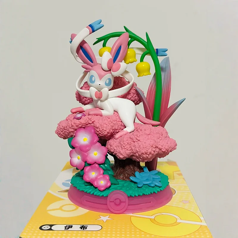 funism-pokemon-eevee-flareon-blind-box-action-figure-collectible-desktop-decoration-statue-toy-for-pokemon-fans-collection-gift