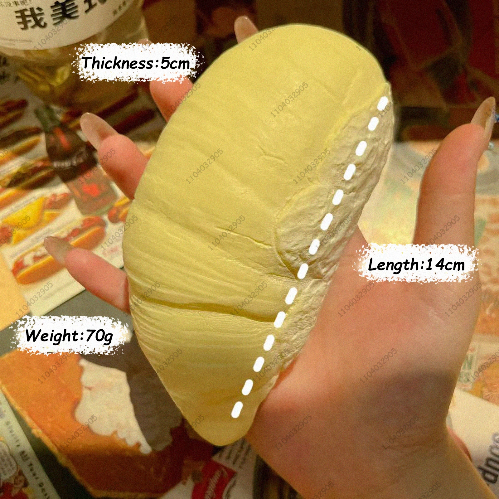 Durian pão lento subindo brinquedo mole alívio do estresse brinquedos fidget ansiedade tdah brinquedos sensoriais para crianças e adultos asmr autismo presente