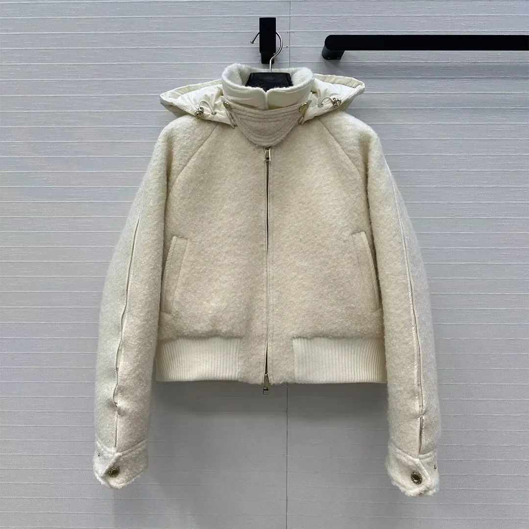 

Winter coat women's casual long sleeved fashionable warm goose down jacket