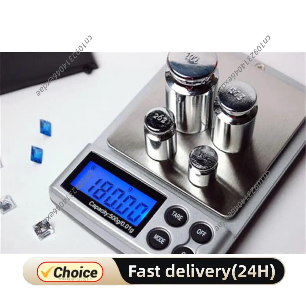 500gx0.01g Gram Weight Scales LCD Display Gold Silver Jewelry Scale Kitchen Scales for Jewelry/Gemstones/Precious Metals/Coins