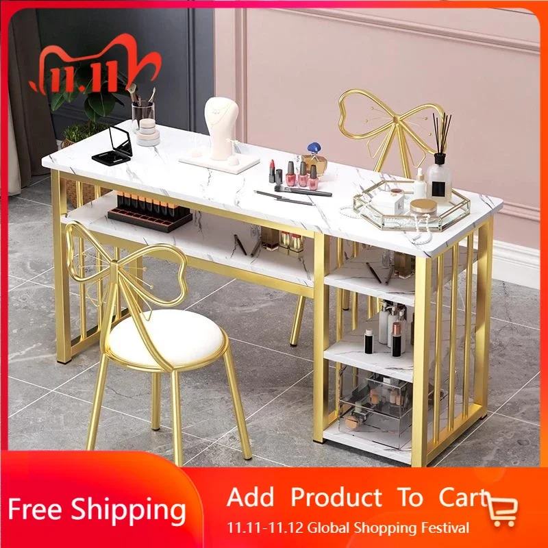 

Luxury Shower Nail Table Organizer Drawer Beauty Salon Nail Table Nordic Tavolo Salon Show Mesinha De Manicure Trendy Furniture