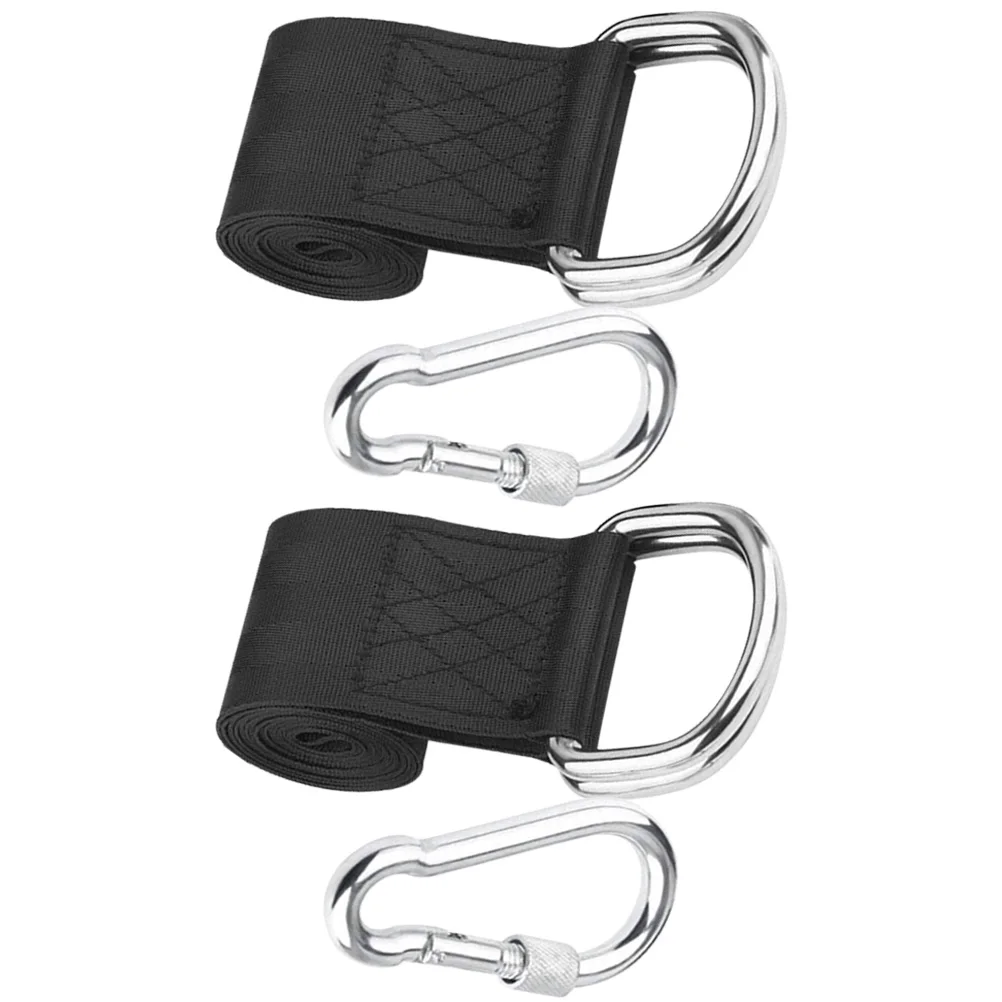 

Hanging Straps Outdoor For Tree Hammock Swing Straps Durable Nylon Steel Camping Adjustable Safety Rope Swing Hammock Strap