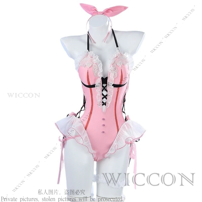 Feria Shen Cosplay Costume Game NARAKA Cos BLADEPOINT Jumpsuit Swimwear Pink Cute Woman Man Party Gift Role Play Halloween Party