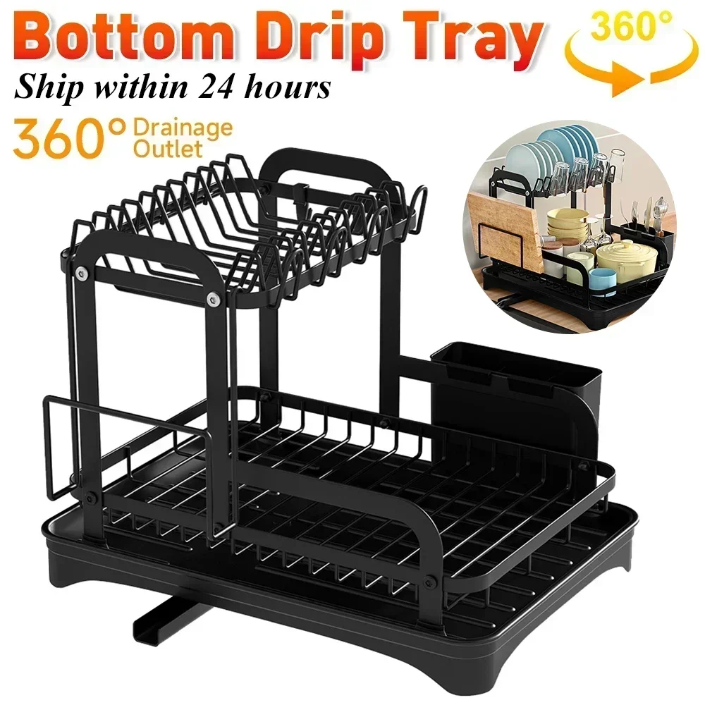 Kitchen Bowl and Chopstick Rack Multi Functional Drainage Kitchen Countertop Storage Rack Better Water Filtration Tool