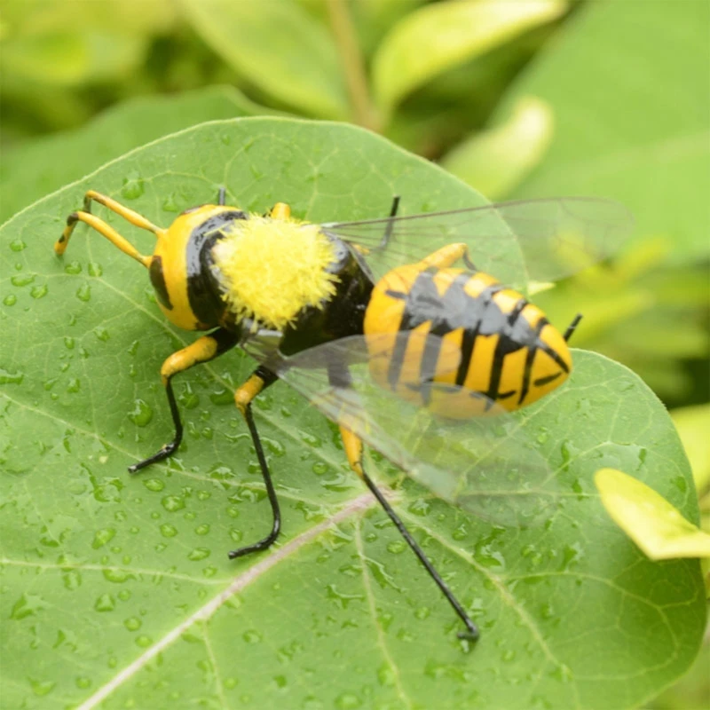 Śliczne pszczoła Mini owad zabawka w kształcie zwierzątka realistyczne owady rysunek zabawki miniaturowe pszczoła ślimak modliszka dziki owad Model biologia zabawki naukowe