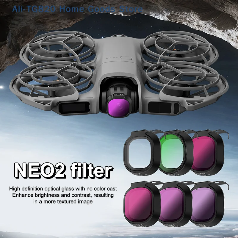 

[TG820]Drone Lens Filter Set For Neo2 ND Filter Kit ND8 ND16 ND32 CPL UV Filter Camera Anti-glare Filter Drone Accessories