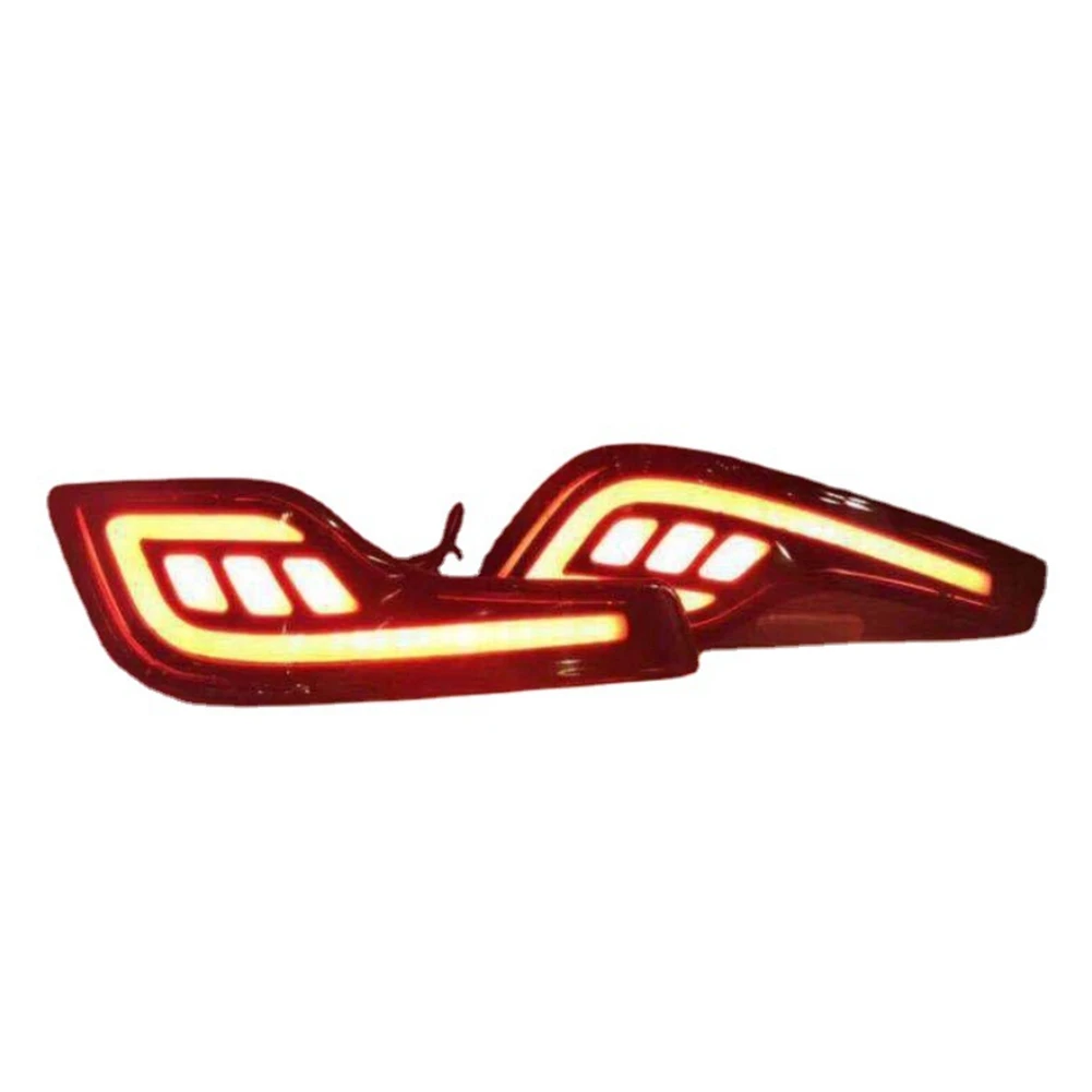 2PCS LED Rear Bumper Light for -V 2017 2018 2019 Rear Tail Reflector Light Brake Fog Turn Signal Lamp Light