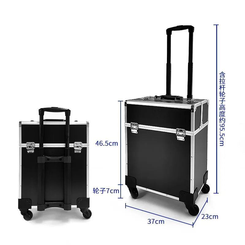 Professional Beauty Manicure Makeup Suitcases Multifunctional Travel Suitcases With Wheels Luggage Large Capacity Trolley Box