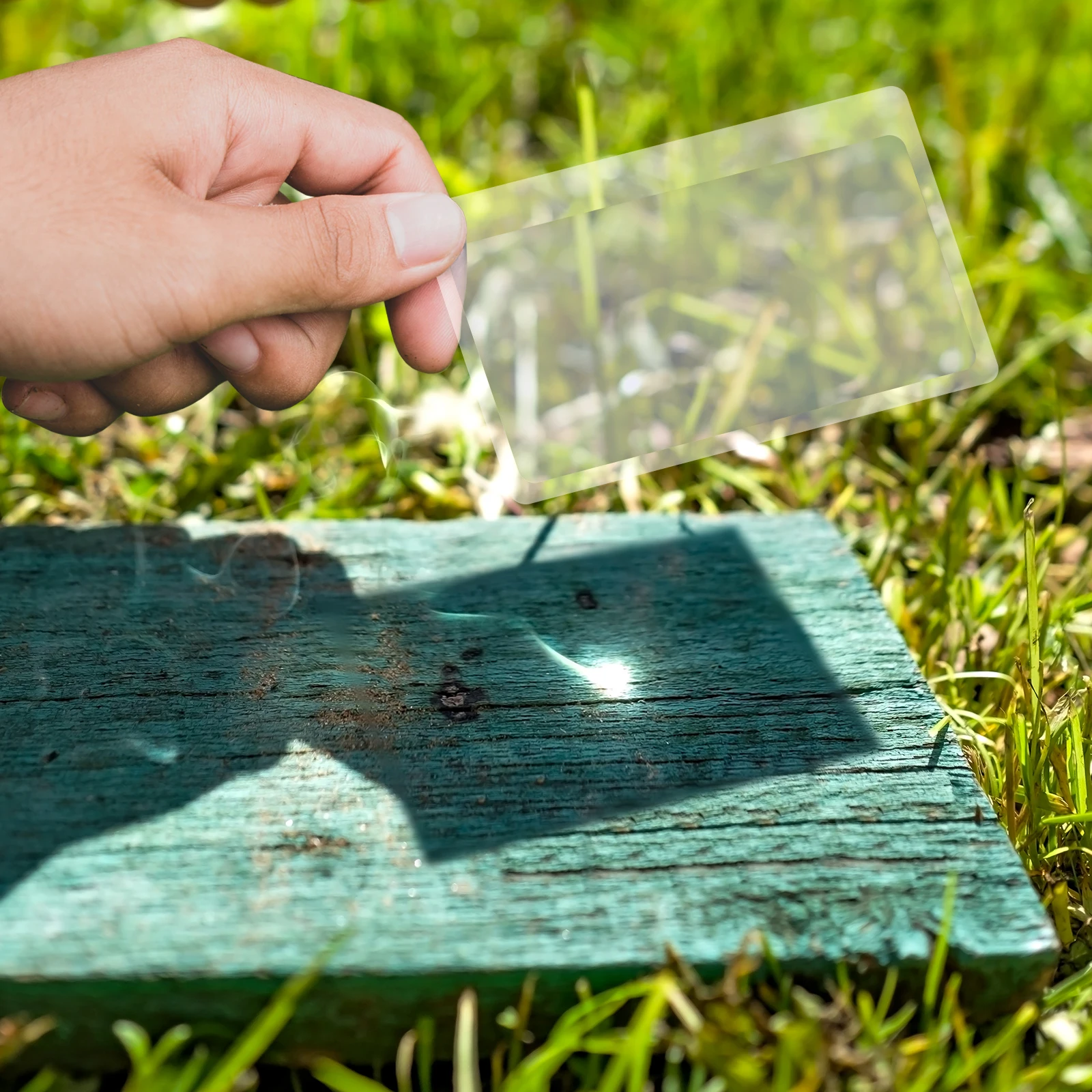 10Pcs Pocket Lens 3x Wallet Magnifier Lenses Credit Card Magnifying Glass For Seniors Elders Reading Fire Starter