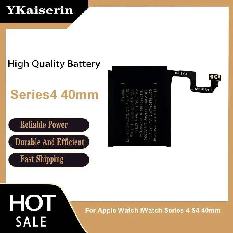 

Высокопроизводительная батарея для Apple Watch Series 4 (S4) 40 мм, надежная и долговечная