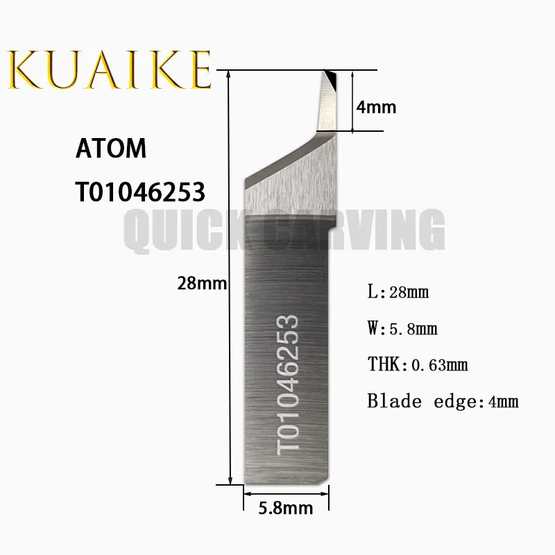 10 pz ATOM carburo di tungsteno taglierina oscillante lama da taglio Cnc coltello vibrante T01046253 30773 30774 33856 39999 40073