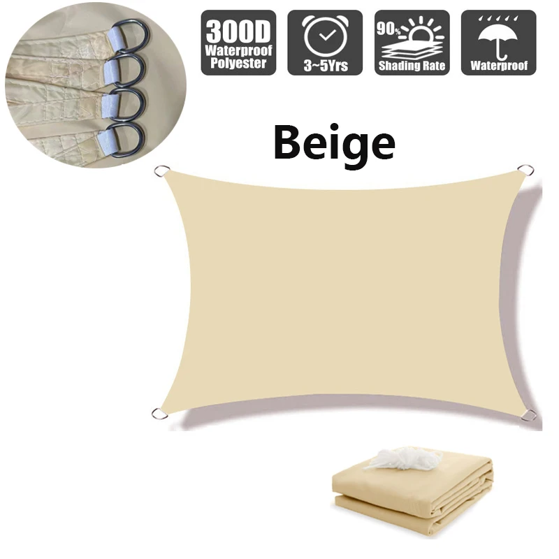 waterdicht zonnescherm zonnescherm beschermhoes canvas camping zonnescherm doek groot buiten regen- en sneeuwschuur tuinterras