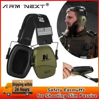 ARM NEXT Safety Earmuffs for Shooting Slim Passive Ear Protection Anti-noise Hearing Protectors Compact Foldable Ear Defenders