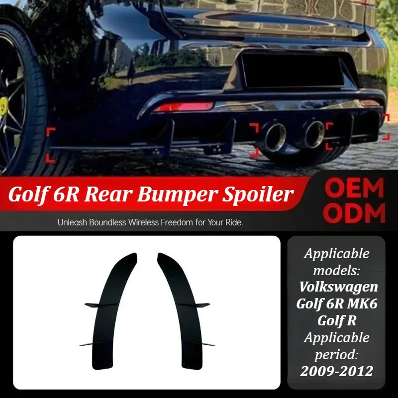 

For Volkswagen Golf 6R MK6 Golf R 2009 2010 2011 2012 Rear Bumper Lip Diffuser Spoiler Rear Bumper Trim Exterior Styling Upgrade
