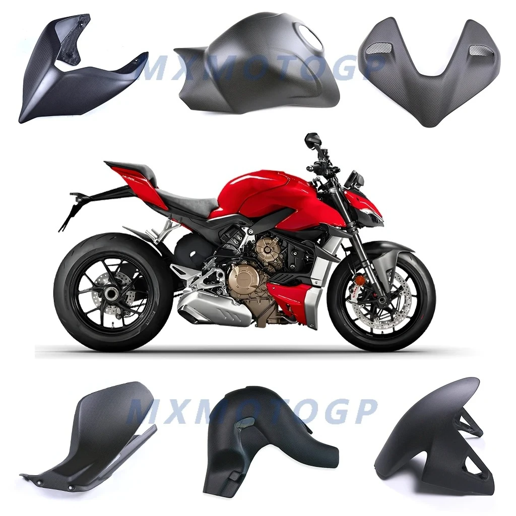 ドゥカティ-ストリートファイター-v4-v4s-2023-2024-100-カーボンファイバー製-ロワーサイドパネル-ウィングレット-フルフェアリングキット-バイクアクセサリー